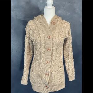 Tan hand made wool sweater